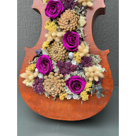 DEKORATİF KEMANDA MOR SOLMAYAN GÜL